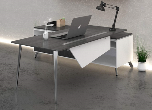 Grigio One Suite L-Desk with Open Return/Credenza (CD-OSLD-G(GROUP)) Grigio One Suite L-Desk with Open Return/Credenza (CD-OSLD-G(GROUP))