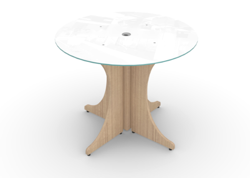 Miele Round Glass Conference Table (CD-P36GT-MI (GROUP))