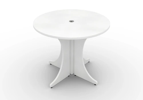 Blanco Round Laminate Conference Table (CD-P36RT-B (GROUP))