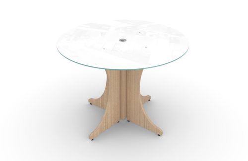 Miele Round Glass Conference Table (CD-P42GT-MI (GROUP))