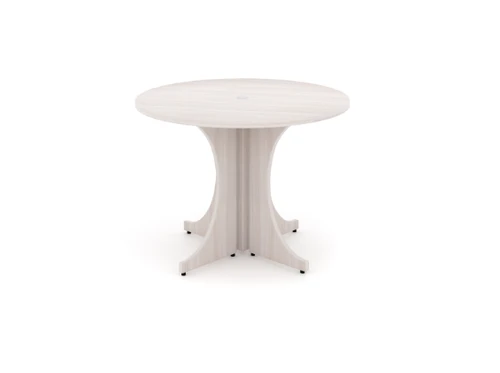 Blanc De Gris Round Laminate Conference Table (CD-P42RT-BDG(GROUP))