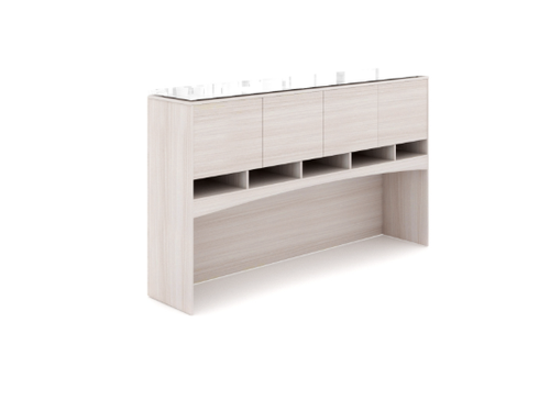Blanc De Gris Deluxe Hutch with Laminate Doors (CD-P72HL-BDG(GROUP))