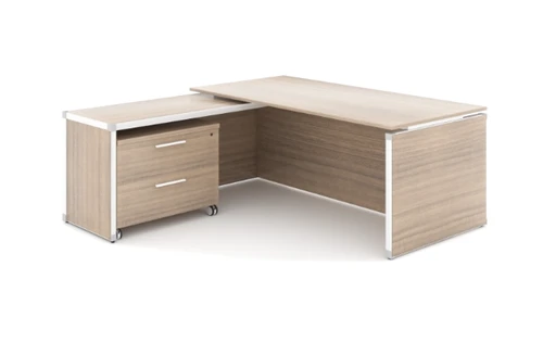 Noce L-Shape Executive Desk with Laminate Top (CD-PE7275-LT-N(GROUP))