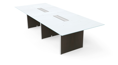 Espresso Glass Top Conference Table (CD-RGCT12048-E(GROUP))