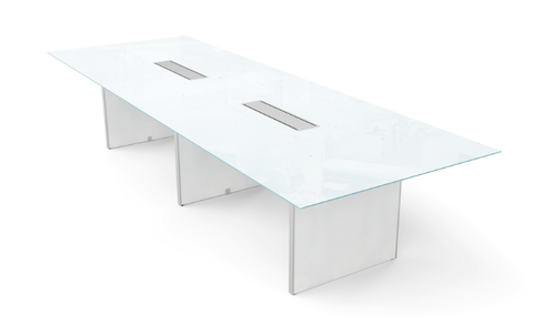 Blanco Glass Top Conference Table (CD-RGCT13848-B (GROUP))