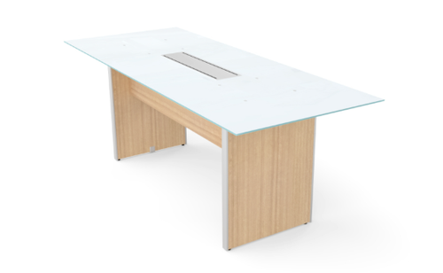 Miele Rectangular Glass Top Conference Table (CD-RGCT7832-MI (GROUP))