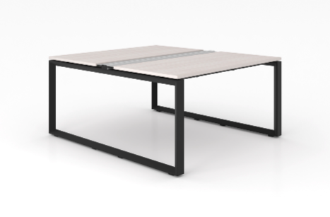 Blanc De Gris Veloce Double Station, Black Frame (CD-VDS3060-BLK-BDG(GROUP))
