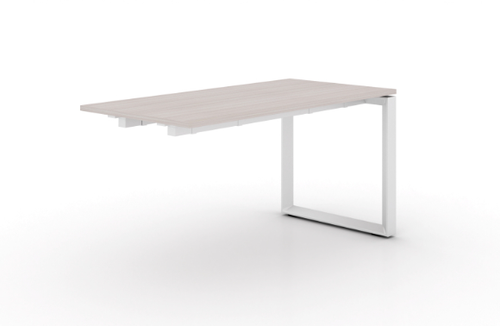 Blanc De Gris Add-on/Extension to Single Station, White Frame (CD-VSS2448-AE-WH-BDG(GROUP))