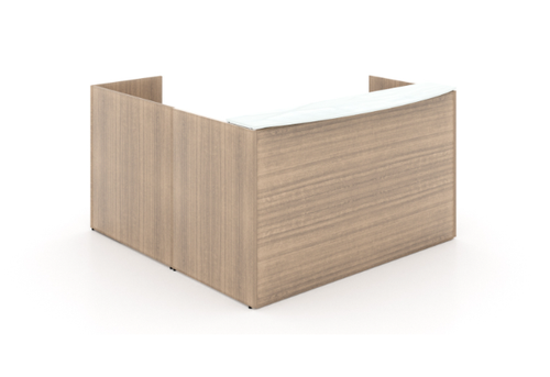L-Shaped Reception Desk with Glass Transactional Floated Top (P-107-N(GROUP)) L-Shaped Reception Desk with Glass Transactional Floated Top (P-107-N(GROUP))