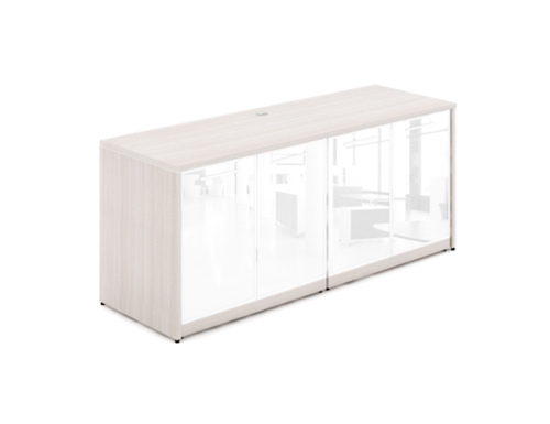 Blanc De Gris 4 Glass Door Credenza (P-109-BDG(GROUP))