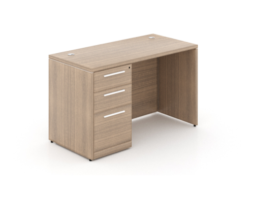 Noce Single Pedestal Rectangular Desk (P-120-N)