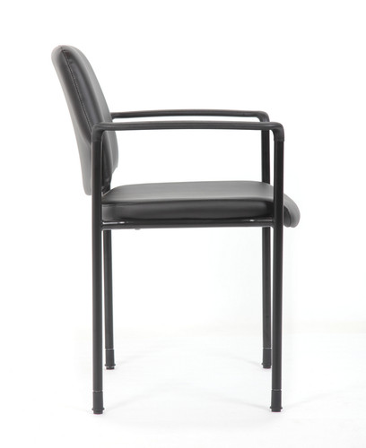 Vinyl Stack Guest Chair with Arms (MOS1G6410330VBLK) Vinyl Stack Guest Chair with Arms (MOS1G6410330VBLK)