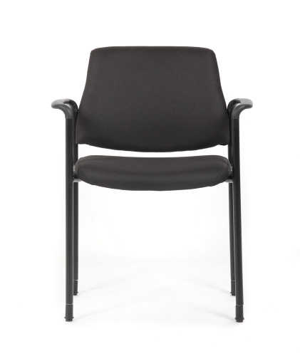 Fabric Stack Guest Chair with Arms (MOS1G6410330FBLK)