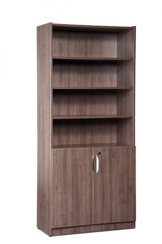 6 Shelf Bookcase w/Lockable Doors
