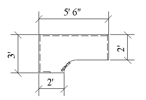 Straight Front Desk Shell with Curved Corner Extension - Left Shown - 66"W x 24/36"D x 29"H (MOSPL181L)