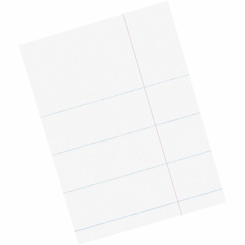 Pacon Composition Paper - Government - Letter - 500 Sheets - Ruled Red Margin - 16 lb Basis Weight (PAC2431)