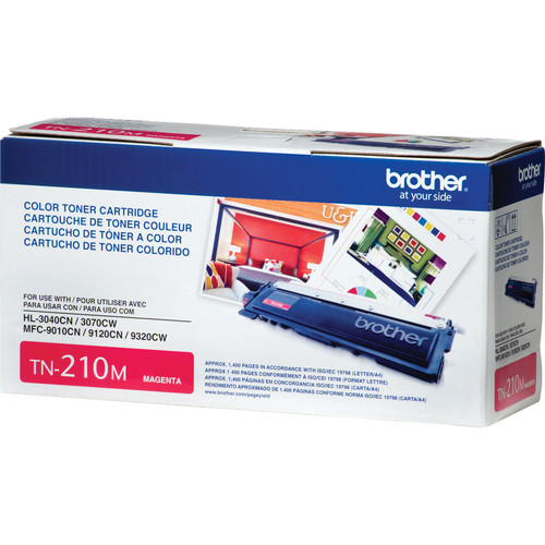Brother Genuine TN210M Magenta Toner Cartridge. - Laser - 1400 Pages - Magenta - 1 Each (BRTTN210M)