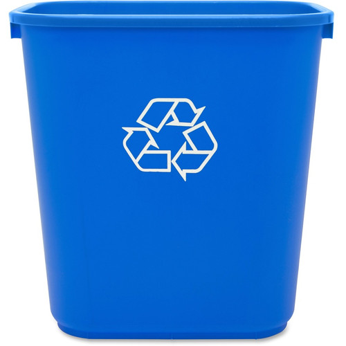 Genuine Joe 28-1/2 Quart Recycle Wastebasket - 7.13 gal Capacity - Rectangular - 15" Height x 14.5" (GJO57257)
