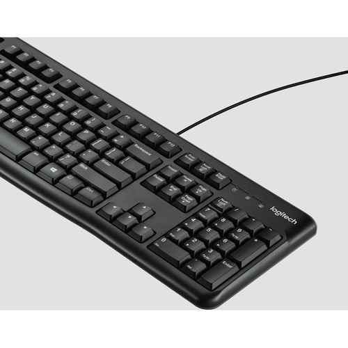 Logitech MK120 Desktop Corded Combo Set - USB Cable Keyboard - 104 Key - USB Cable Mouse - Optical (LOG920002565)