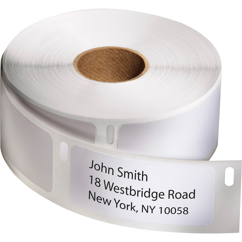 Dymo High-Capacity Address Labels - 1 1/8" Width x 3 1/2" Length - Permanent Adhesive - Rectangle - (DYM30320)