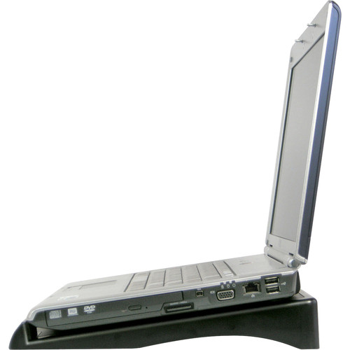 DAC Height and Angle Adjustable Laptop Stand - 2.6" Height x 11.5" Width x 13" Depth - Black (DTAMP195)