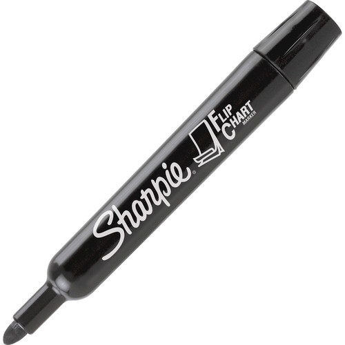 Sharpie Flip Chart Marker - Bullet Marker Point Style - Black Water Based Ink - 8 / Pack (SAN1760445)