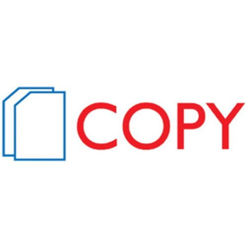 COSCO 2-Color Shutter Stamp - Message Stamp - "COPY" - 0.50" Impression Width - 20000 Impression(s) (COS035532)