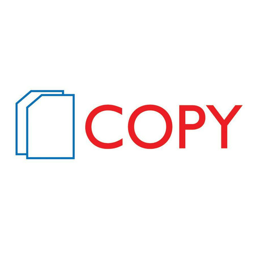 COSCO 2-Color Shutter Stamp - Message Stamp - "COPY" - 0.50" Impression Width - 20000 Impression(s) (COS035532)