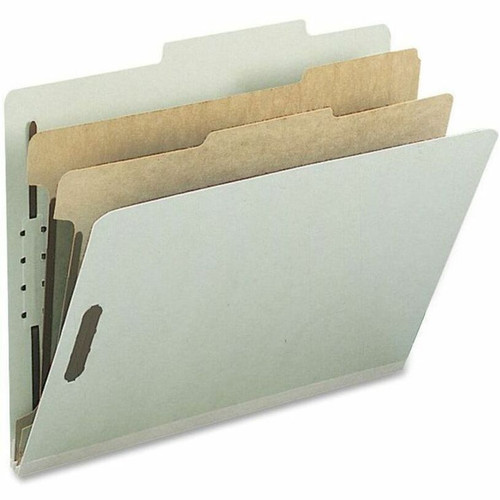 Nature Saver 2/5 Tab Cut Letter Recycled Classification Folder - 8 1/2" x 11" - 2" Expansion - K - (NAT01057)
