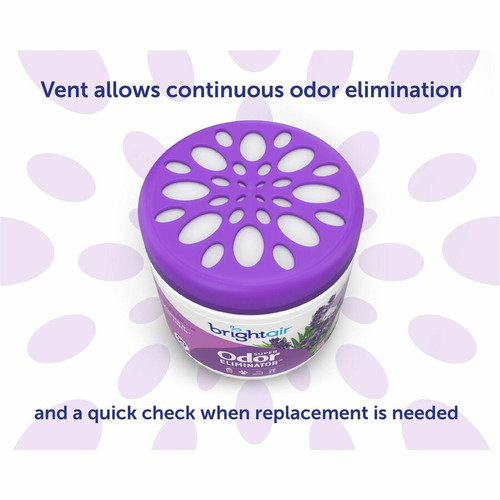 Bright Air Super Odor Eliminator Air Freshener - 14 oz - Lavender, Fresh Linen - 60 Day - 1 Each (BRI900014)