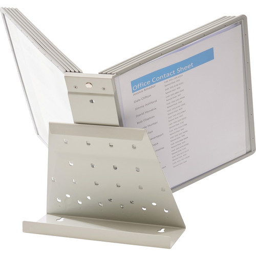 DURABLE VARIO Antimicrobial Desktop Reference Display System - Desktop - 10 Double Sided (DBL535810)