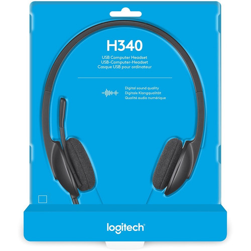 Logitech USB Headset H340 - Stereo - USB - Wired - 20 Hz - 20 kHz - Over-the-head - Binaural - - 6 (LOG981000507)