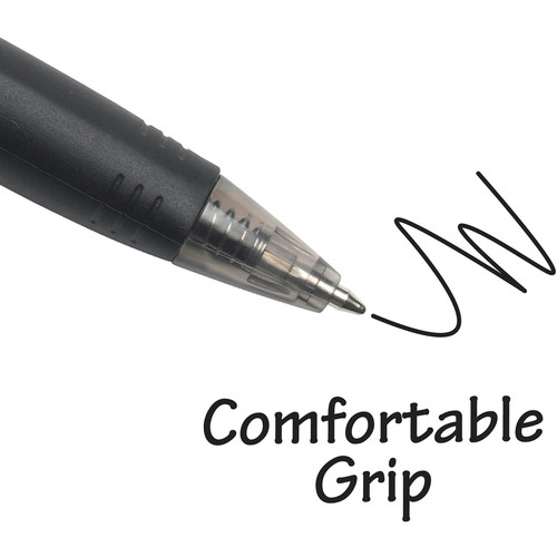 BIC BU3 Retractable Ballpoint Pen - Medium Pen Point - 1 mm Pen Point Size - Retractable - Black - (BICBU311BK)