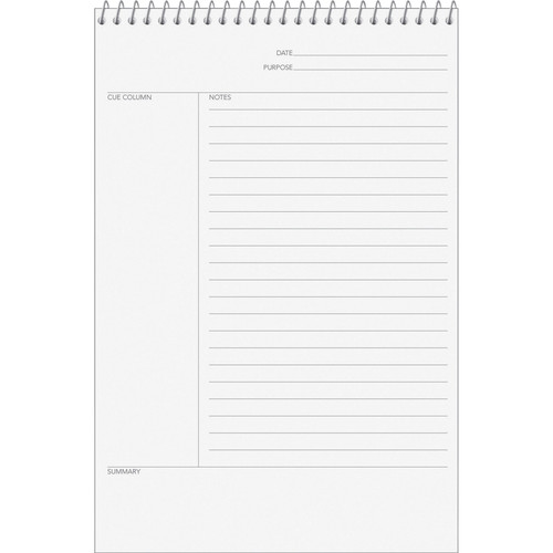 TOPS Innovative Steno Project Ruled Notebook - 80 Sheets - Wire Bound - 20 lb Basis Weight - 6" x - (TOP90222)