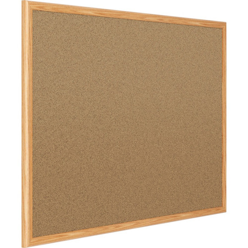 Mead Classic Cork Bulletin Board - 36" Height x 24" Width - Natural Cork Surface - Self-healing - - (MEA85366)