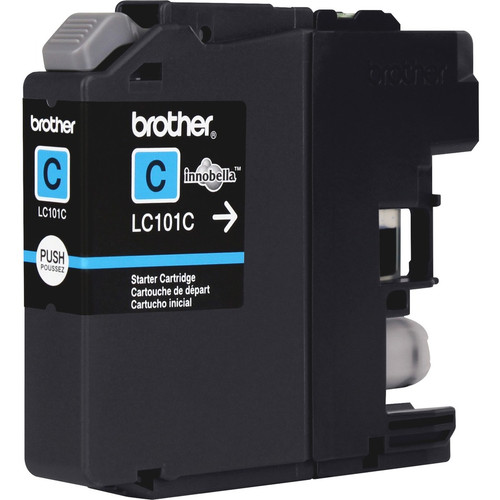Brother Genuine Innobella LC101C Cyan Ink Cartridge - Inkjet - Standard Yield - 300 Pages - Cyan - (BRTLC101C)