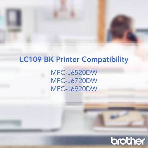 Brother Genuine Innobella LC109BK Super High Yield Black Ink Cartridge - Inkjet - Super High Yield (BRTLC109BK)