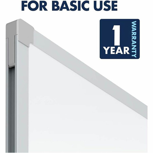 Mead Basic Dry-Erase Board - 96.6" (8.1 ft) Width x 48.6" (4.1 ft) Height - White Melamine Surface (MEA85359)