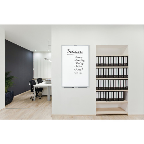 Quartet Classic Magnetic Whiteboard - 60" (5 ft) Width x 36" (3 ft) Height - White Painted Steel - (QRTSM535)