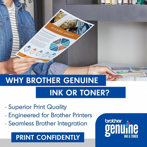 Brother Genuine TN336Y High Yield Yellow Toner Cartridge - Laser - High Yield - 3500 Pages - Yellow (BRTTN336Y)