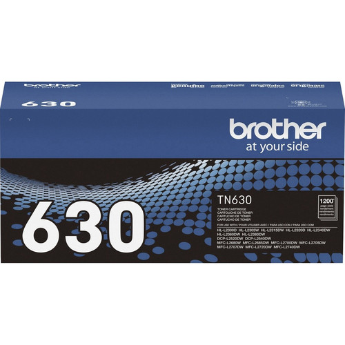 Brother Genuine TN630 Black Toner Cartridge - 1 Each - Laser - Black Toner (BRTTN630)