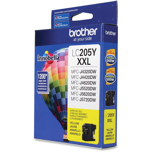 Brother Genuine Innobella LC205Y Super High Yield Yellow Ink Cartridge - Inkjet - Super High Yield (BRTLC205Y)