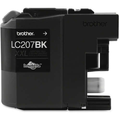 Brother Genuine LC207BK Super High Yield Black Ink Cartridge - Inkjet - Super High Yield - 1200 - - (BRTLC207BK)