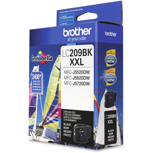 Brother Genuine LC209BK Super High Yield Black Ink Cartridge - Inkjet - Super High Yield - 2400 - - (BRTLC209BK)