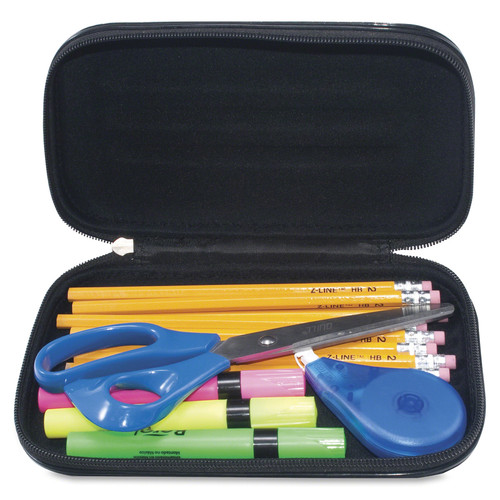 Advantus Large Soft-Sided Pencil Case - External Dimensions: 2" Width x 8.8" Depth x 5.3" Height - (AVT67000)