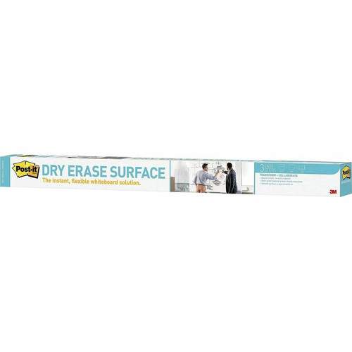 Post-it Self-Stick Dry-Erase Film Surface - White Surface - 36" (3 ft) Width x 48" (4 ft) - - (MMMDEF4X3)