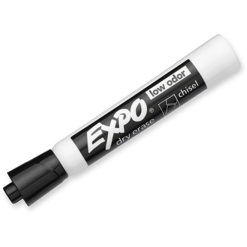 Expo Low-Odor Dry Erase Chisel Tip Markers - Chisel Marker Point Style - Black - 36 / Pack (SAN1920940)