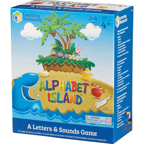 Learning Resources Alphabet Island Letter/Sounds Game - Educational - 2 to 4 Players - 1 Each (LRN5022)