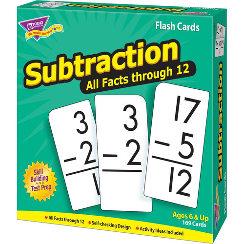 Trend Subtraction all facts through 12 Flash Cards - Theme/Subject: Learning - Skill Learning: - - (TEP53202)