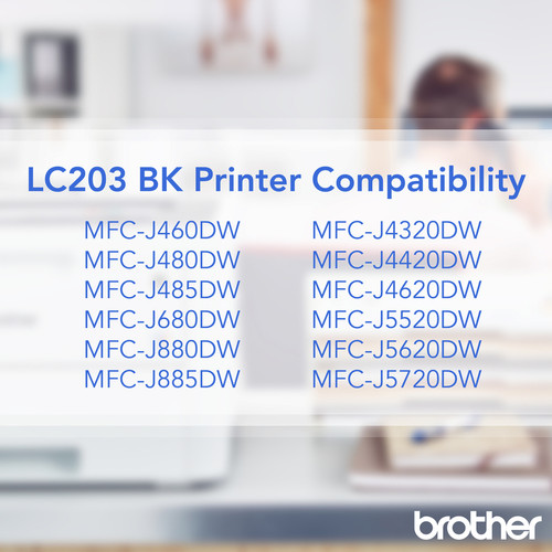 Brother Genuine Innobella LC2032PKS High Yield Black Ink Cartridges - Inkjet - High Yield - 550 - - (BRTLC2032PKS)